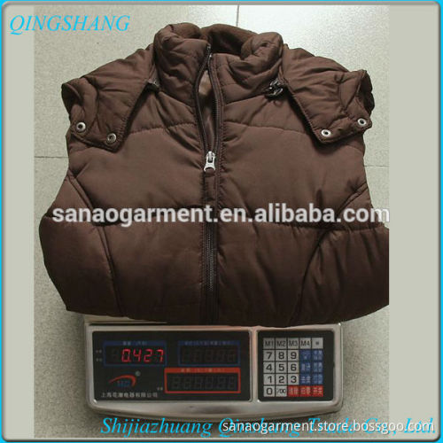 100%cotton woman coat fur coat